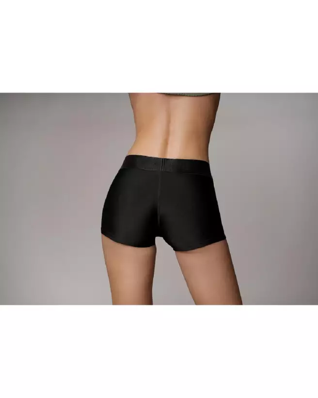 Vibrating Strap-on Boxer XS/S Black Ouch! by Shots, Gode Ceinture Réglable-5