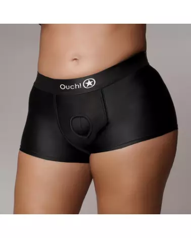 Vibrating Strap-on Boxer XL/XXL Black d'Ouch sur fond neutre-1