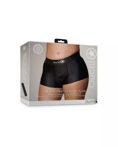 Vibrating Strap-on Boxer XL/XXL Black d'Ouch sur fond neutre-2