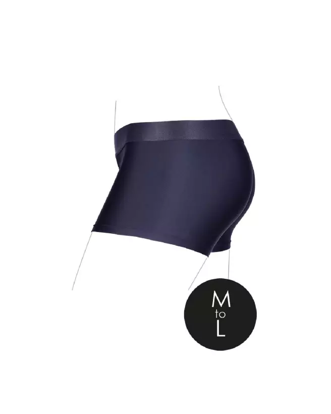 Vibrating Strap-on Boxer M/L Black Ouch! by Shots - Godes Ceintures-7