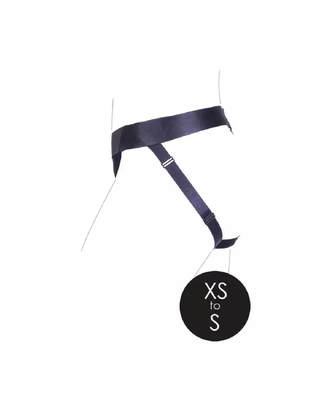 Harnais vibrant noir Ouch! XS/S avec dos ouvert pour jeux de couple-7