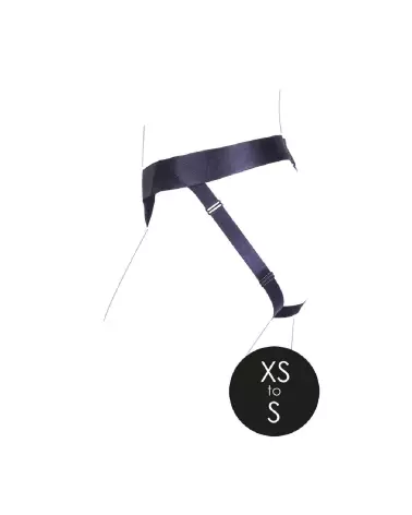 Harnais vibrant noir Ouch! XS/S avec dos ouvert pour jeux de couple-7