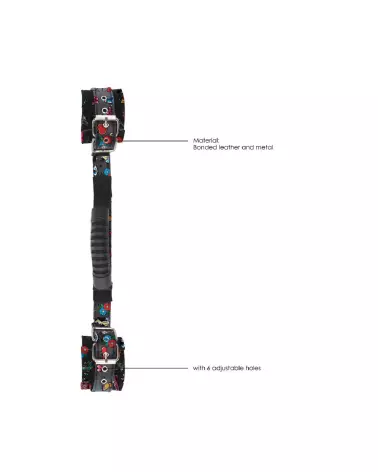 Image Menottes Imprimées avec Poignée de Ouch! by Shots pour jeux de bondage-5