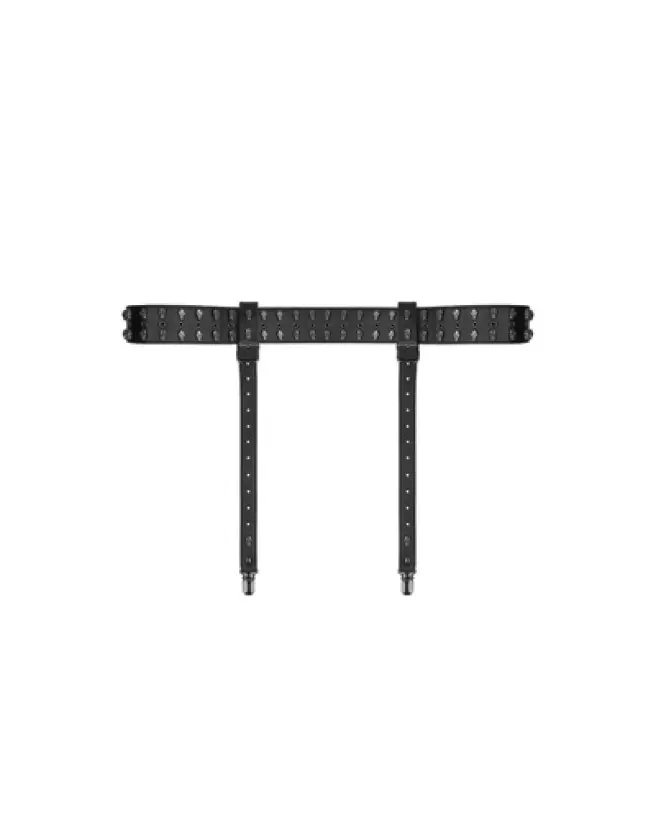 Ceinture jarretière à crânes Ouch! by Shots, accessoire gothique élégant-1