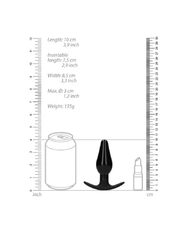Set de Plugs Anaux Interchangeables Medium Ouch! by Shots avec bout arrondi-7