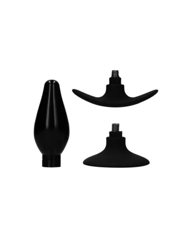 Set de Plugs Anaux Interchangeables Ouch! by Shots Taille Large Forme Arrondie-1