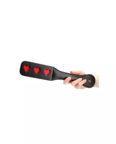 Paddle HEARTS BDSM en cuir de Ouch! by Shots-4