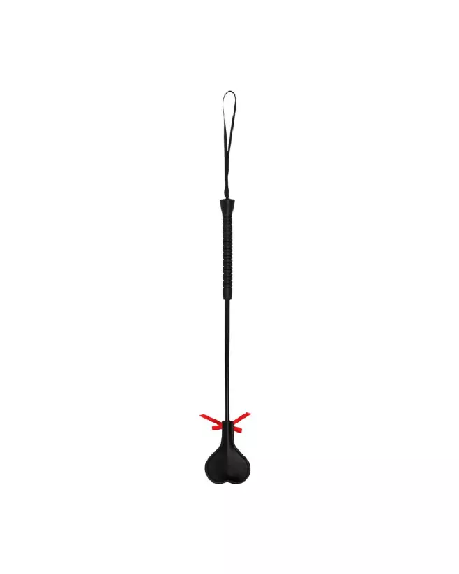 Crop en forme de cœur avec dentelle rouge de Ouch! by Shots pour jeux de bondage-2