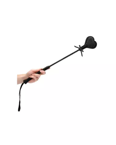 Martinet en forme de coeur avec dentelle noire Ouch! by Shots-4