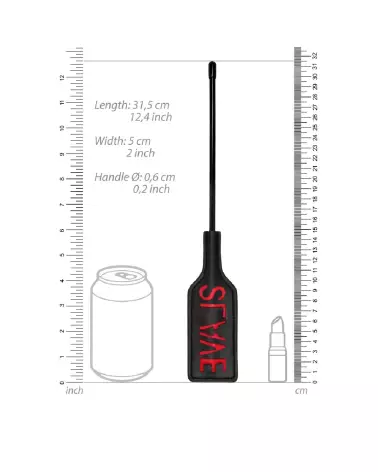 Image du Crop SLAVE de Ouch! by Shots, accessoire BDSM pour domination-3
