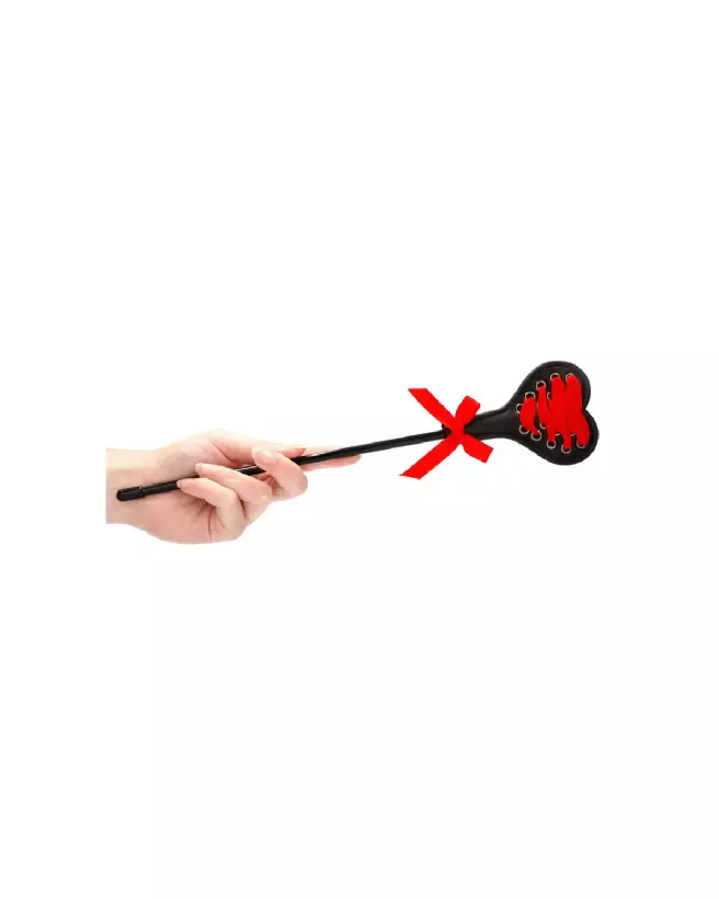 Heart Shaped Crop with Red Lace by Ouch! for BDSM and Seduction-5