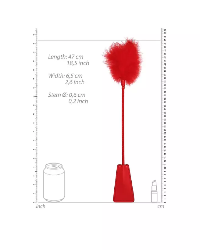 Image du Crop with Feathers par Ouch! by Shots - Accessoire de Bondage avec Plumes-2