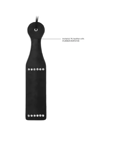 Diamond Studded Paddle de Ouch! by Shots, accessoire BDSM élégant et luxueux-4