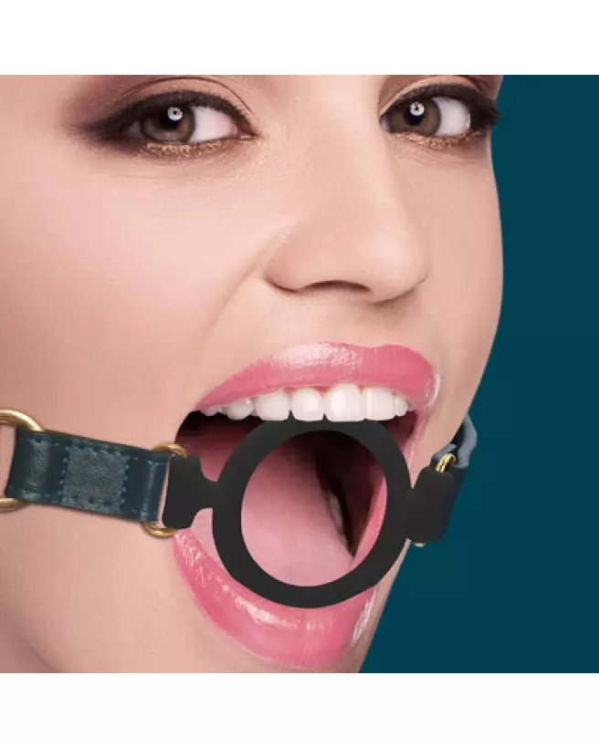 Silicone Open Ring Gag de Ouch! pour jeux BDSM-1