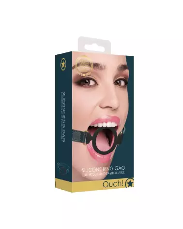 Silicone Open Ring Gag de Ouch! pour jeux BDSM-2