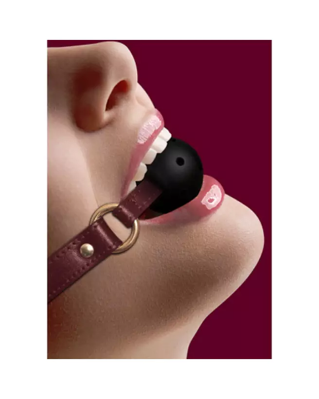 Breathable Ball Gag Ouch! by Shots pour jeux de soumission et contrôle-1