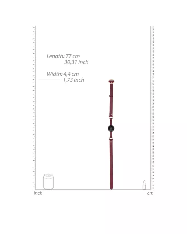 Photo du Baillon Breathable Ball Gag de Ouch! by Shots en silicone, parfait pour BDSM-6