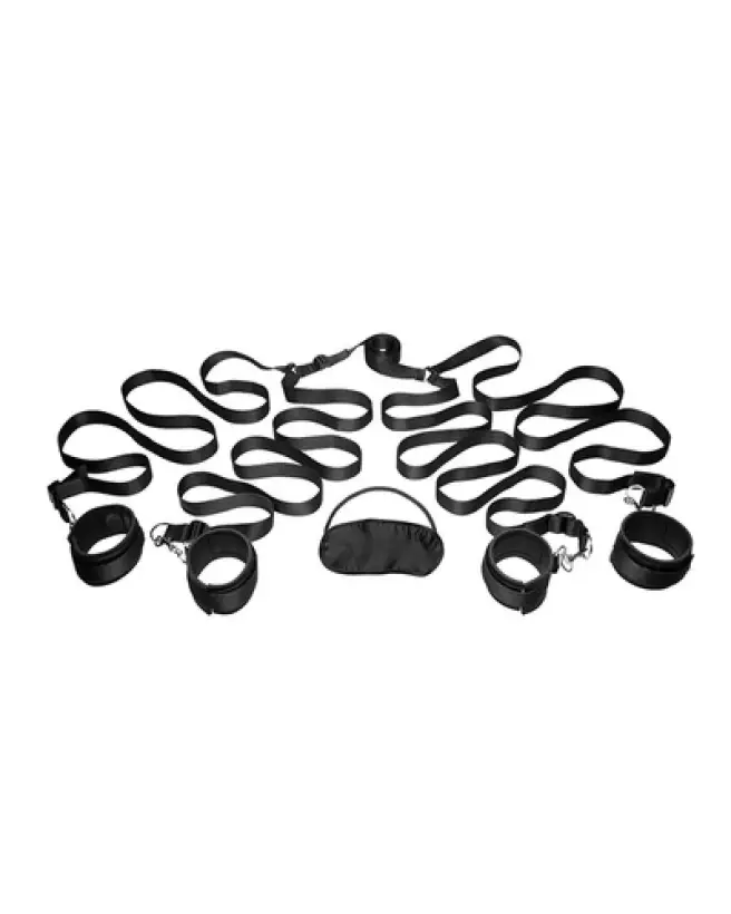 Image du Bedroom Restraint Kit par XR Brands, kit d'attache de lit pour jeux de contrainte-1