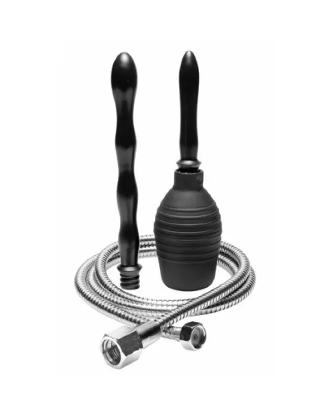 XR Brands All-In-One Shower Enema System pour hygiène intime-1