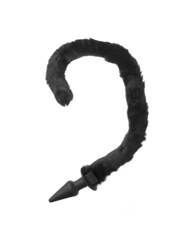Plug anal queue de chat en silicone XR Brands pour jeu de rôle-1