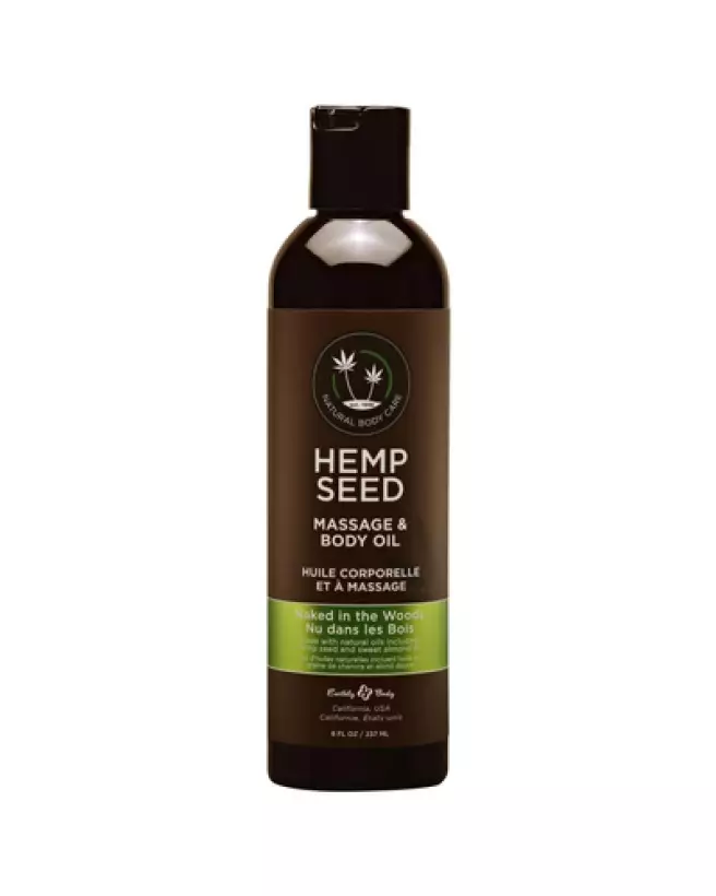 Huile de massage Earthly Body Naked in the Woods - 236 ml pour hydratation et relaxation de la peau-1