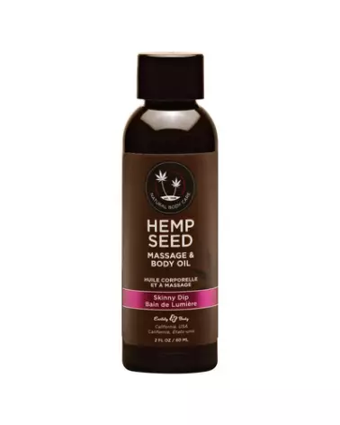 Image de l'Huile de Massage Skinny Dip par Earthly Body, cosmétique hydratante et nourrissante-1