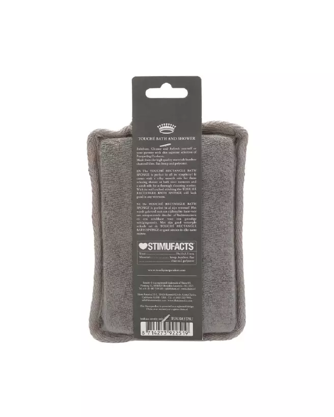 Éponge de bain rectangulaire Touché by Shots pour soins intimes et hygiène quotidienne-3