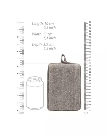 Éponge de bain rectangulaire Touché by Shots pour soins intimes et hygiène quotidienne-4