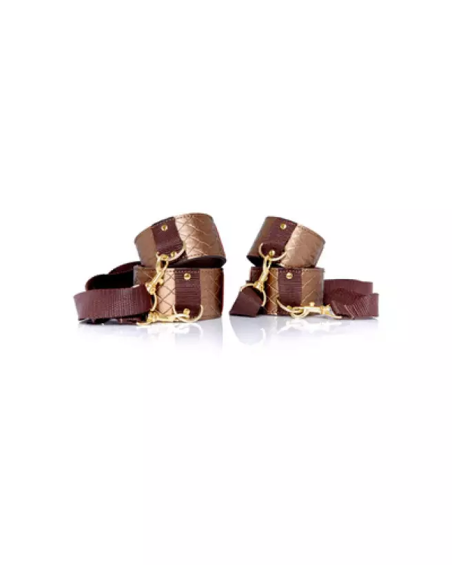 Image des Wrist to Ankle Binders de Xplay by Allure - Accessoires BDSM sécurisés et confortables-1
