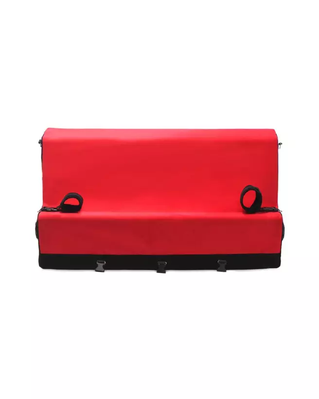 Banc Love Bench Rouge XR Brands dans jardin-6