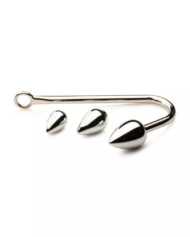 Image du Anal Hook Trainer de XR Brands avec trois plugs interchangeables pour entraînement anal-1