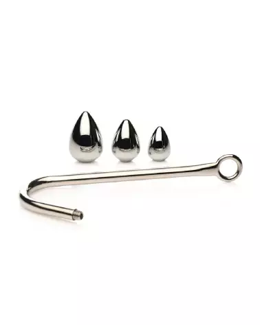 Image du Anal Hook Trainer de XR Brands avec trois plugs interchangeables pour entraînement anal-4
