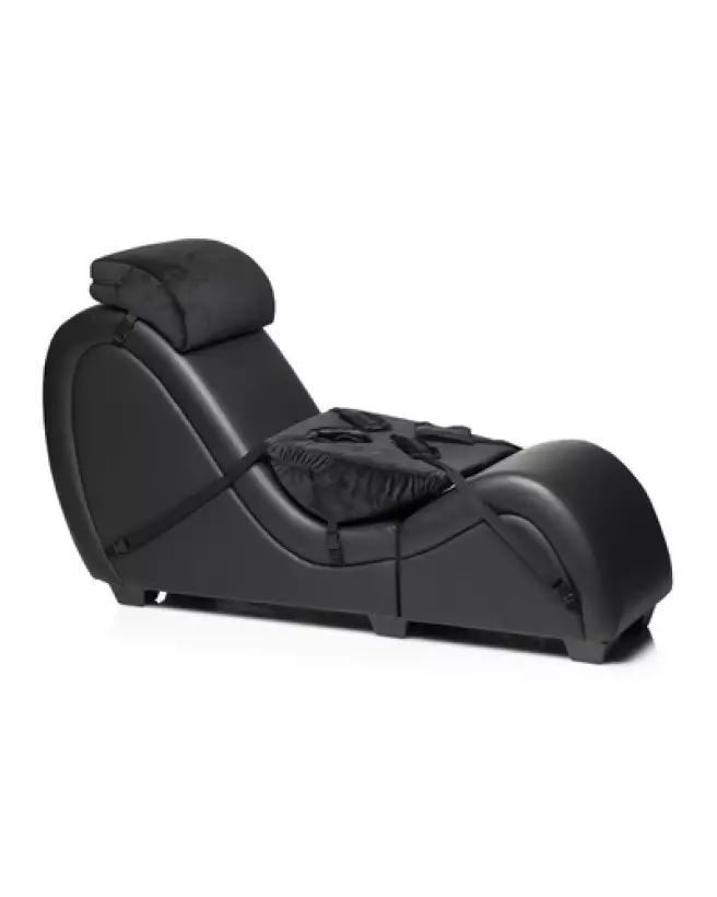 Chaise Kinky Sex noire avec coussins d'amour de XR Brands-1