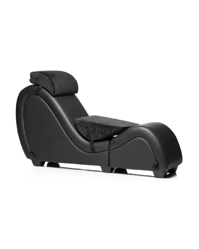 Chaise Kinky Sex noire avec coussins d'amour de XR Brands-2