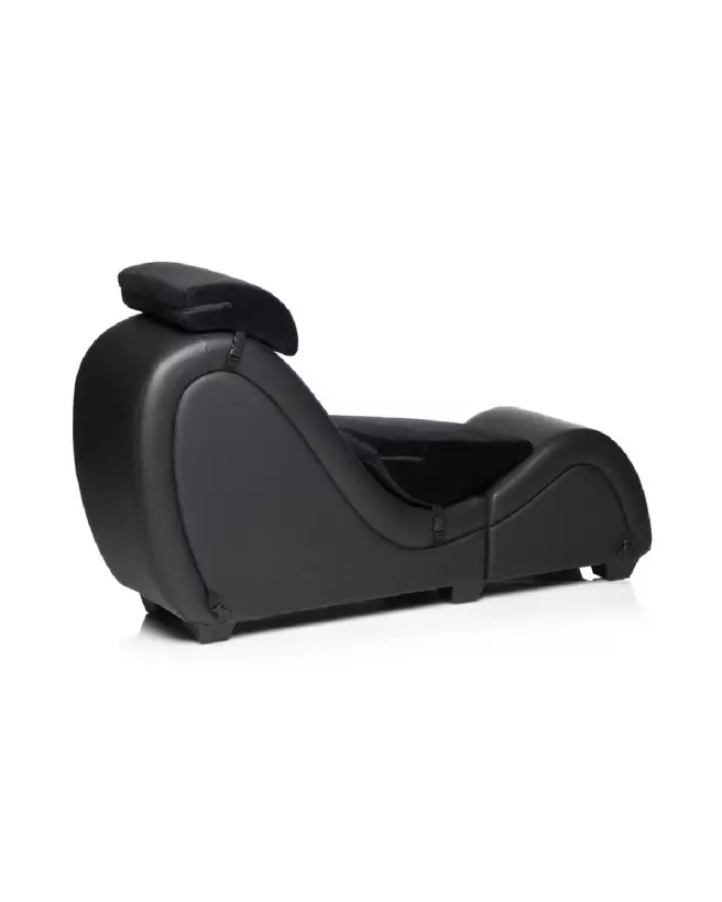 Chaise Kinky Sex noire avec coussins d'amour de XR Brands-3