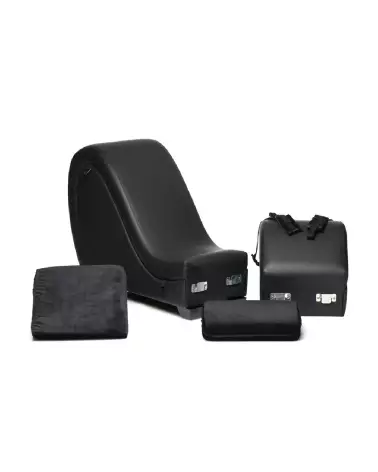 Chaise Kinky Sex noire avec coussins d'amour de XR Brands-4