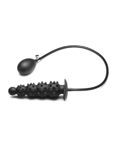 Image du Plug Anal Gonflable Nubbed Ass Puffer de XR Brands en Silicone Noir-4