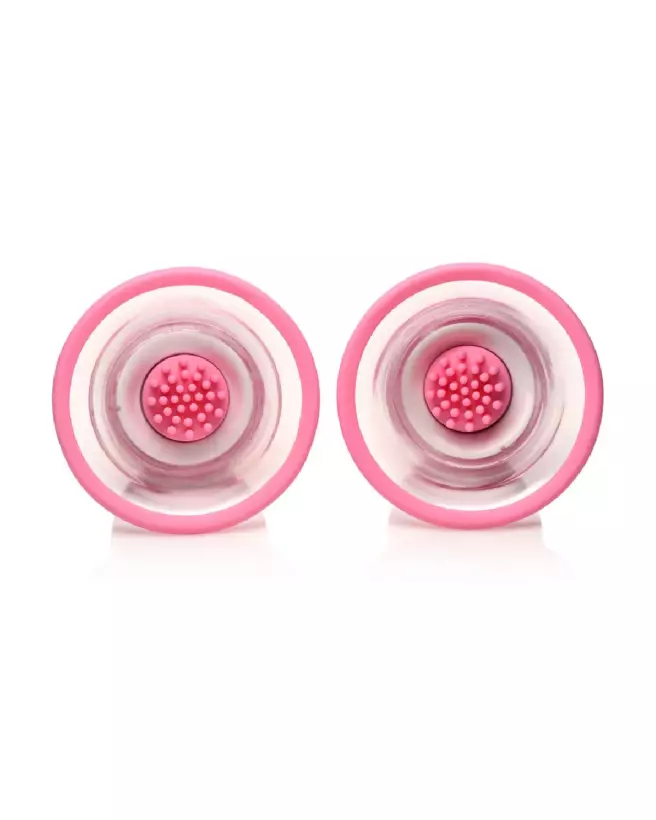 XR Brands Silicone Nipple Suckers avec Attachements Rotatifs-5