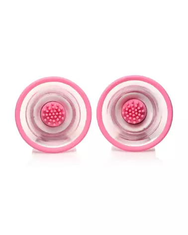 XR Brands Silicone Nipple Suckers avec Attachements Rotatifs-5