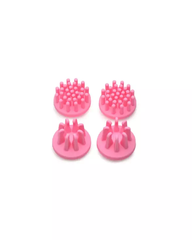 XR Brands Silicone Nipple Suckers avec Attachements Rotatifs-6