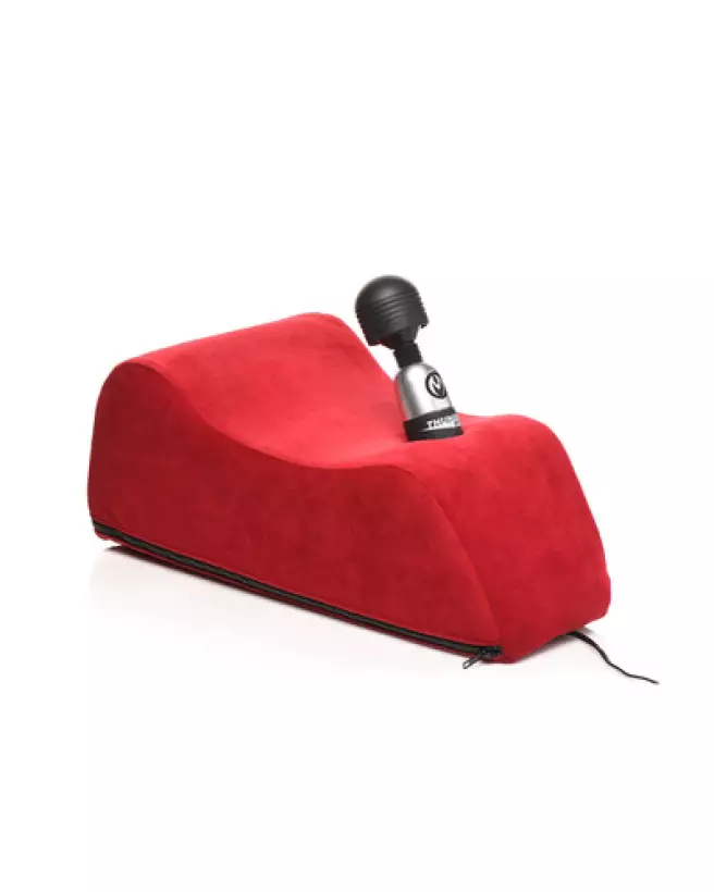 Image du Coussin Érotique Deluxe Wand Saddle Rouge par XR Brands-1