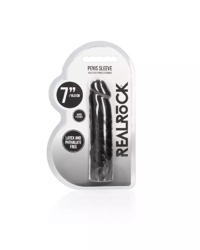 Gaine pénis RealRock 17 cm pour augmentation taille et endurance-2