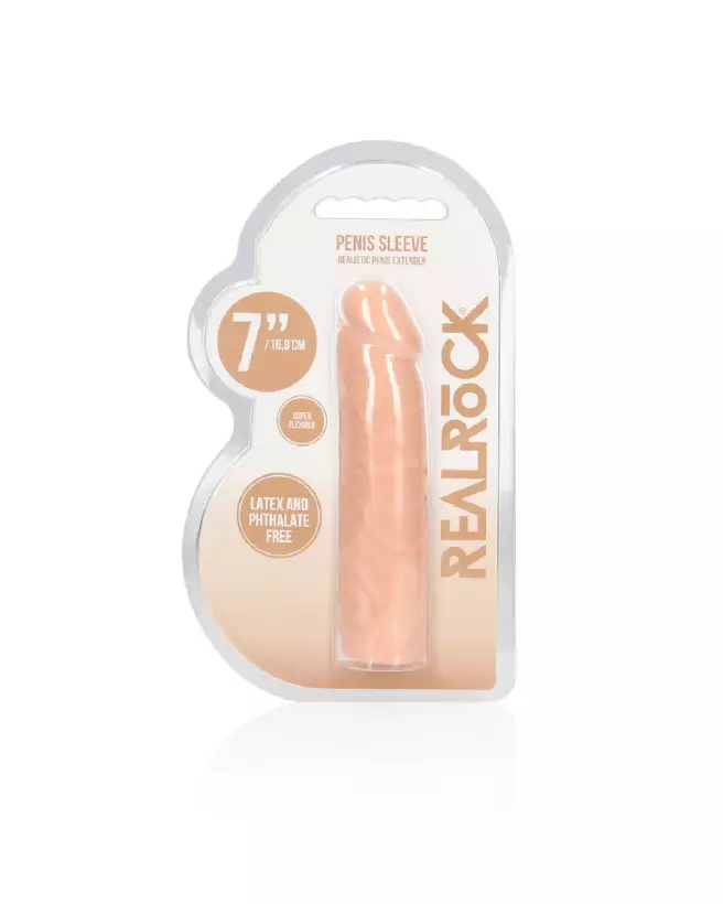 Gaine Penis Sheath 7/17 cm RealRock by Shots pour performance et plaisir-2