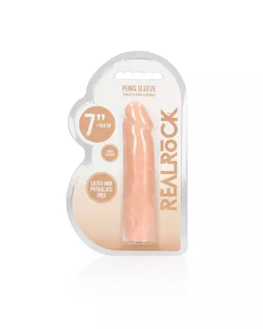 Gaine Penis Sheath 7/17 cm RealRock by Shots pour performance et plaisir-2