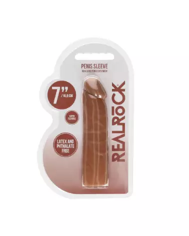 Gaine Penis Sheath 7/17 cm RealRock by Shots pour augmentation taille et confort-2