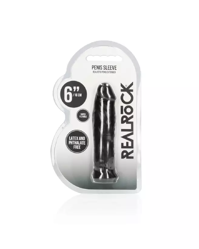 Gaine pénis RealRock Shots 16 cm confortable et extensible-2