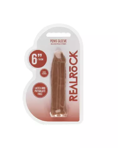 Gaine Pénis RealRock by Shots 6/16 cm pour augmentation taille et endurance-2