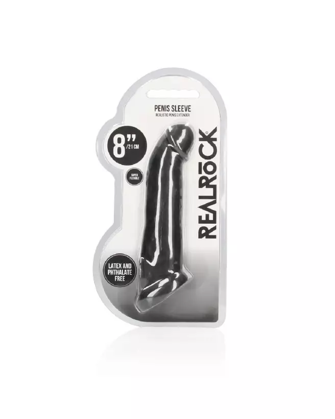 Gaine Penis Sheath 8/20 cm RealRock by Shots pour augmentation taille et plaisir-2