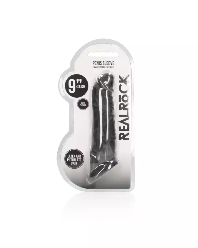 Gaine Penis RealRock by Shots 9/23 cm pour amélioration taille et performance-2
