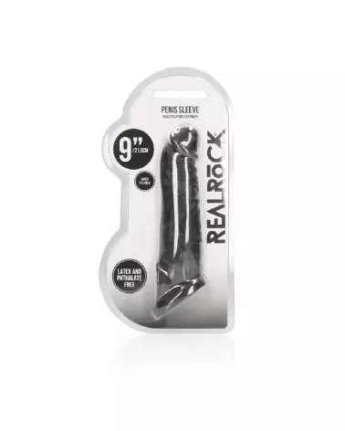 Gaine Penis RealRock by Shots 9/23 cm pour amélioration taille et performance-2